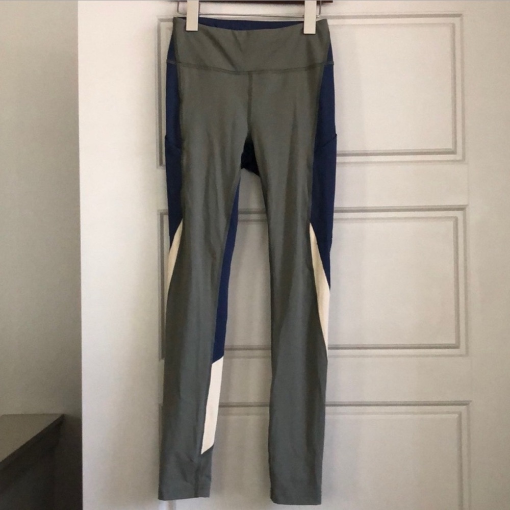 Outdoor Voices Green and Blue Performance Leggings - Picture 4 of 7